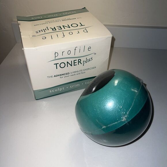 Profile Toner Plus Neck Face 3 Minute Exerciser Sculpt Trim Tone 1998 Vintage - Picture 2 of 9